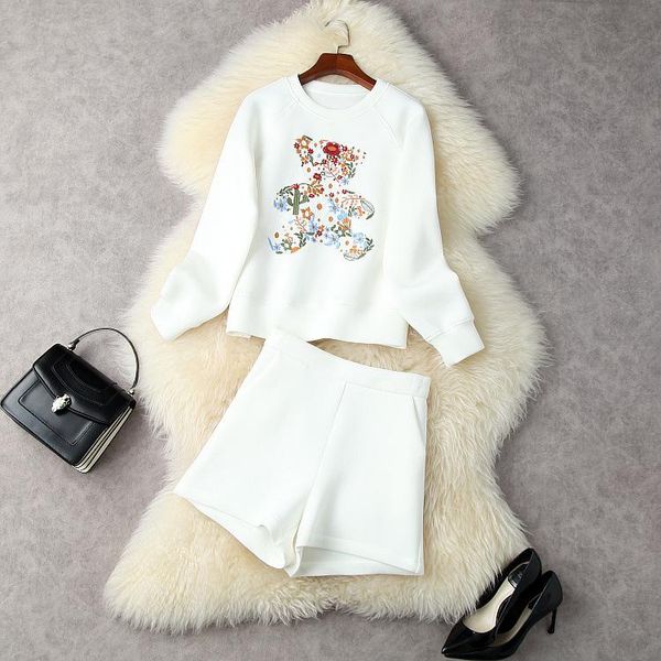 women's tracksuits european and american clothing winter 2022 long sleeve embroidered hoodie shorts fashion space cotton suit, Gray
women's tracksuits european and american clothing winter 2022 long sleeve embroidered hoodie shorts fashion space cotton suit, Gray
