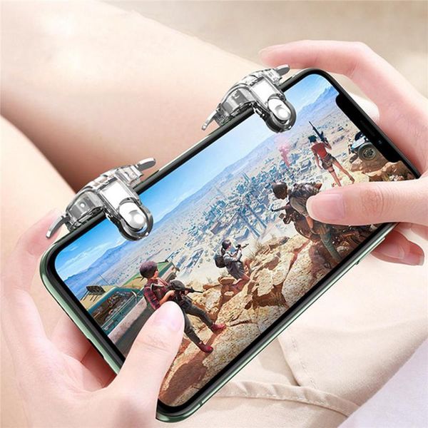 game controllers & joysticks 1 pair phone triggers joystick for pubg gaming l1r1 shooter fire button controller
game controllers & joysticks 1 pair phone triggers joystick for pubg gaming l1r1 shooter fire button controller
