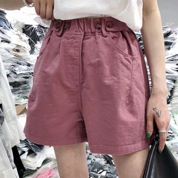 women's shorts cotton casual loose korean high waist slim wide leg sports pants, White;black
women's shorts cotton casual loose korean high waist slim wide leg sports pants, White;black