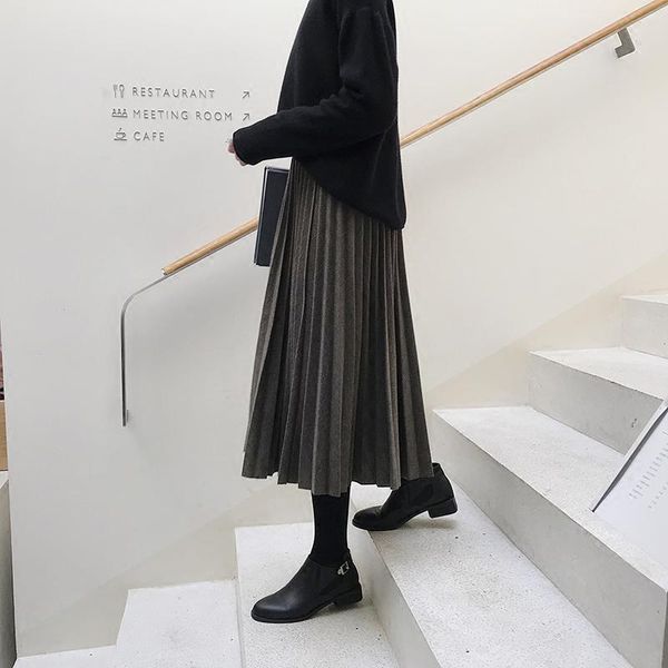 skirts women solid pleated skirt mid-calf empire office lady sweet cotton 2021 winter autumn half korean version female, Black
skirts women solid pleated skirt mid-calf empire office lady sweet cotton 2021 winter autumn half korean version female, Black