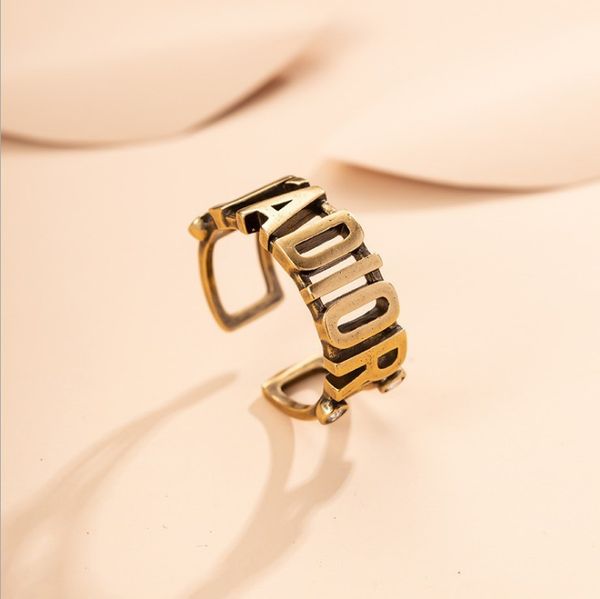 sense design high mainstream quality fashion d family letter opening ring female, Silver
sense design high mainstream quality fashion d family letter opening ring female, Silver