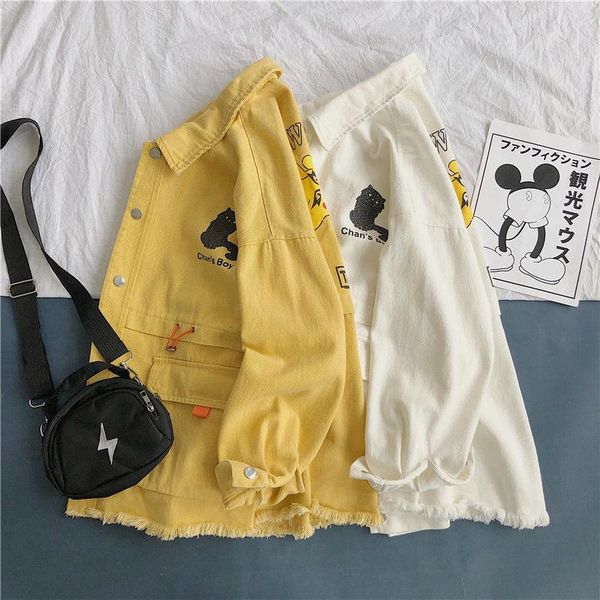 men's jackets 2021 spring korean loose ins jacket male students cute cartoon large size coat tide yellow on sale, Black;brown
men's jackets 2021 spring korean loose ins jacket male students cute cartoon large size coat tide yellow on sale, Black;brown