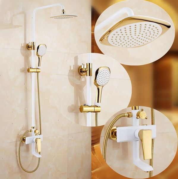 dofaso retro luxury shower bath beautiful antique set with white color and golden faucet 8'' bathroom sets
dofaso retro luxury shower bath beautiful antique set with white color and golden faucet 8'' bathroom sets