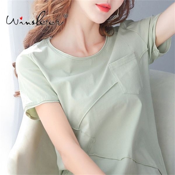 summer solid pure color t-shirt women cotton o-neck short sleeve single pocket casual minimalist ropa mujer t01401b 210421, Black;gray
summer solid pure color t-shirt women cotton o-neck short sleeve single pocket casual minimalist ropa mujer t01401b 210421, Black;gray