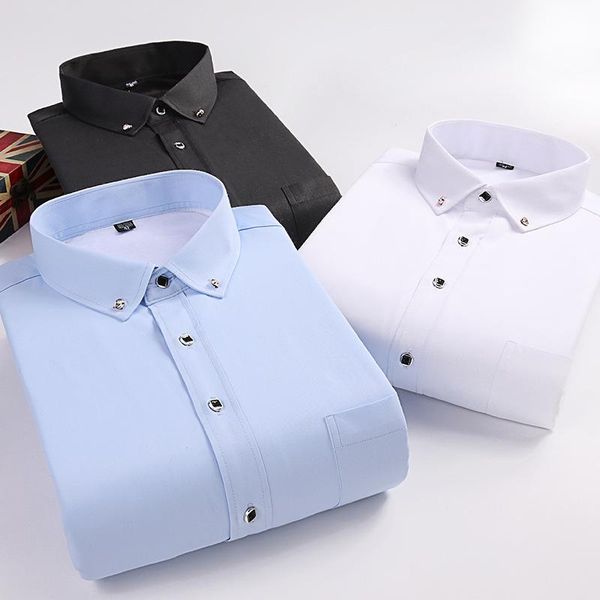 men's dress shirts winter warm long sleeve shirt business professional plush thickened white drill button, White;black
men's dress shirts winter warm long sleeve shirt business professional plush thickened white drill button, White;black