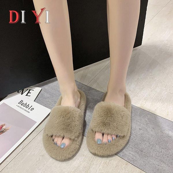 soft plush women's home slippers comfort keep warm ladies' slipper luxury open toe woman furry slip on women shoes e48, Black
soft plush women's home slippers comfort keep warm ladies' slipper luxury open toe woman furry slip on women shoes e48, Black