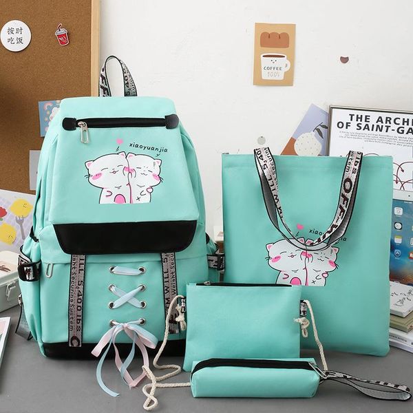 school bags 4 pcs set schoolbag for girl women backpack canvas female student college bag cool lapfashion travel backbag
school bags 4 pcs set schoolbag for girl women backpack canvas female student college bag cool lapfashion travel backbag