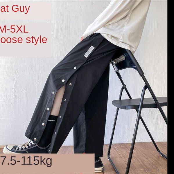fat brother 200/230 bright side open wide legged trousers men 5 xl big loose sport buckle men's pants, Black
fat brother 200/230 bright side open wide legged trousers men 5 xl big loose sport buckle men's pants, Black