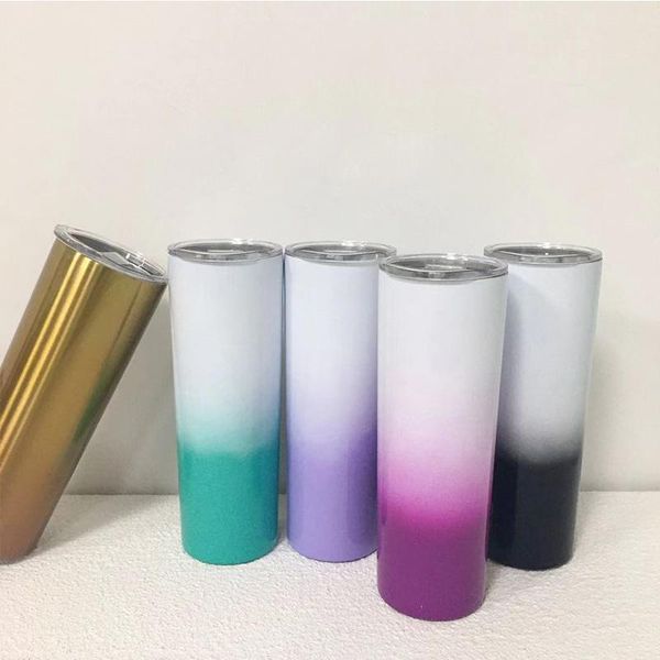 water bottles 18pcs/lot gradient skinny tumbler with lid straw 20oz bottle eco-friendly vacuum insulated waterproof glass for party
water bottles 18pcs/lot gradient skinny tumbler with lid straw 20oz bottle eco-friendly vacuum insulated waterproof glass for party