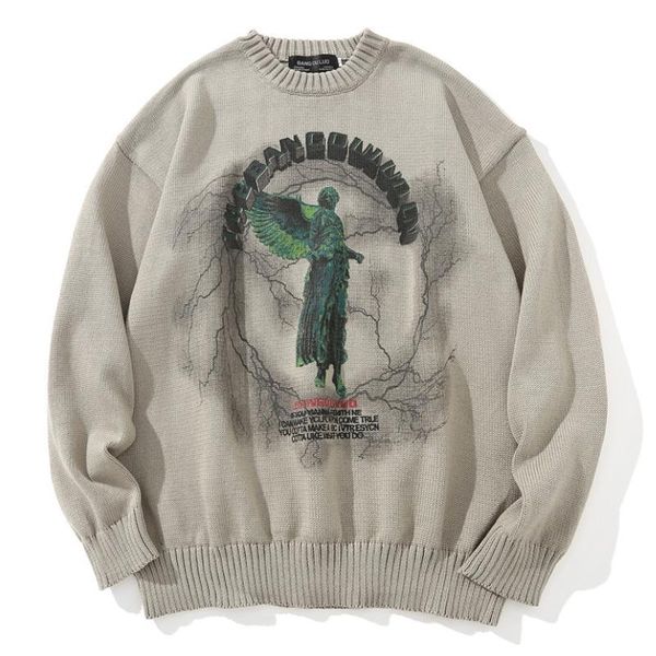 men's sweaters mens jumper winter oversize graphic men jumpers vintage gothic anime pullovers punk clothes streetwear christmas, White;black
men's sweaters mens jumper winter oversize graphic men jumpers vintage gothic anime pullovers punk clothes streetwear christmas, White;black