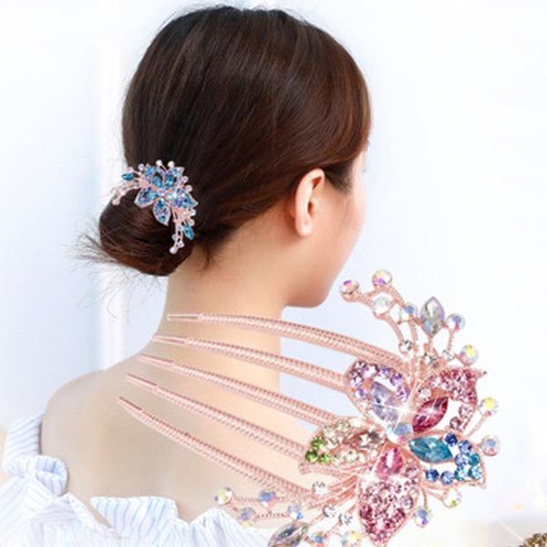 hair clips & barrettes 1pc colorful flowers rhinestone hairpins retro women's hollow out crystal comb hairpin fashion accessories headd, Golden;silver
hair clips & barrettes 1pc colorful flowers rhinestone hairpins retro women's hollow out crystal comb hairpin fashion accessories headd, Golden;silver