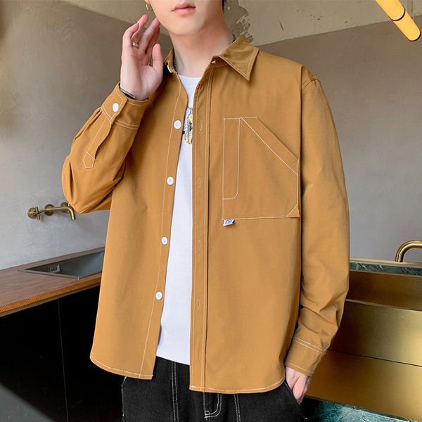 color matching men s casual shirt hip-hop style, high-quality, comfortable, breathable, fashionable, daily travel, street loose style, White;black
color matching men s casual shirt hip-hop style, high-quality, comfortable, breathable, fashionable, daily travel, street loose style, White;black