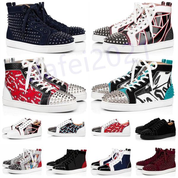 mens casual shoes women outdoor red bottoms shoe studded spikes loafers sneakers suede leather flats ttrainers jogging des chaussures a28, Black
mens casual shoes women outdoor red bottoms shoe studded spikes loafers sneakers suede leather flats ttrainers jogging des chaussures a28, Black