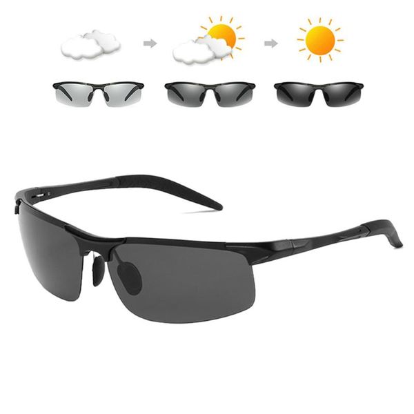 fashion sunglasses frames coating mirror glasses color changing rimless pochromic day night driving polarized aluminum magnesium for mens, Black
fashion sunglasses frames coating mirror glasses color changing rimless pochromic day night driving polarized aluminum magnesium for mens, Black