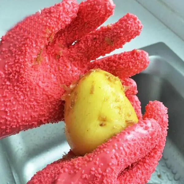 1 pair peeling potato gloves peel vegetable fish scale glove peeler kitchen tools, Blue;gray
1 pair peeling potato gloves peel vegetable fish scale glove peeler kitchen tools, Blue;gray