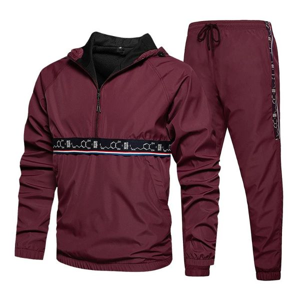 men's tracksuits 2pcs set sportswear sets 2021 autumn winter hooded jogging male casual sweatsuit men jacket + sweatpants suits, Gray 
men's tracksuits 2pcs set sportswear sets 2021 autumn winter hooded jogging male casual sweatsuit men jacket + sweatpants suits, Gray