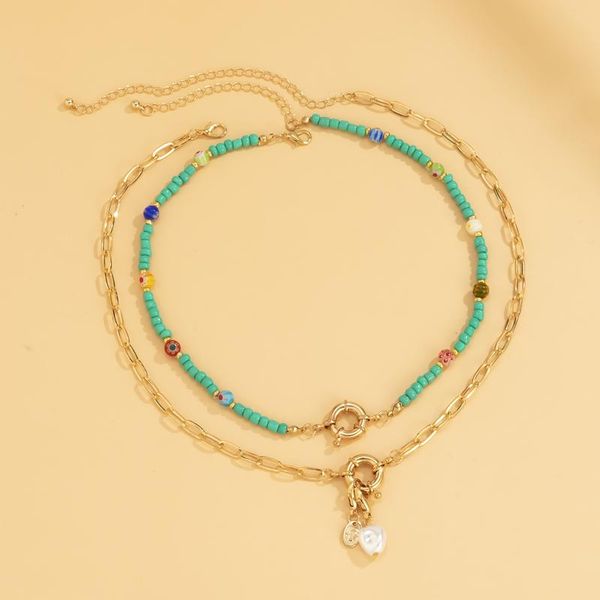chains handmade korea lovely daisy flowers green beaded charm statement pearl choker necklace for women boho beach vacation jewelry, Silver
chains handmade korea lovely daisy flowers green beaded charm statement pearl choker necklace for women boho beach vacation jewelry, Silver