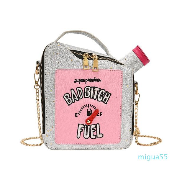 shoulder bags fun gasoline bottle design crossbody bag for women purses and handbags chain glittery clutch female kawaii
shoulder bags fun gasoline bottle design crossbody bag for women purses and handbags chain glittery clutch female kawaii