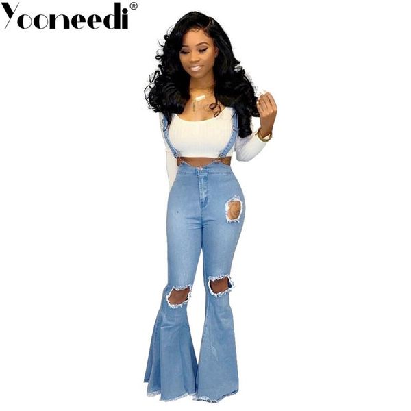 women's jumpsuits & rompers yooneedi 2021 autumn design high street women denim color solid hole spaghetti strap ladies hsf-2093, Black;white
women's jumpsuits & rompers yooneedi 2021 autumn design high street women denim color solid hole spaghetti strap ladies hsf-2093, Black;white