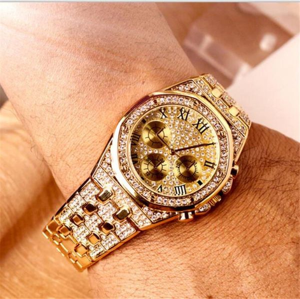 wristwatches 2021 men watches iced out watch gold diamond for square rhinestones quartz waterproof wristwatch, Slivery;brown
wristwatches 2021 men watches iced out watch gold diamond for square rhinestones quartz waterproof wristwatch, Slivery;brown