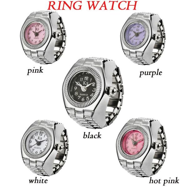 pocket watches couple ring watch dial quartz analog creative steel cool elastic finger fob, Slivery;golden
pocket watches couple ring watch dial quartz analog creative steel cool elastic finger fob, Slivery;golden