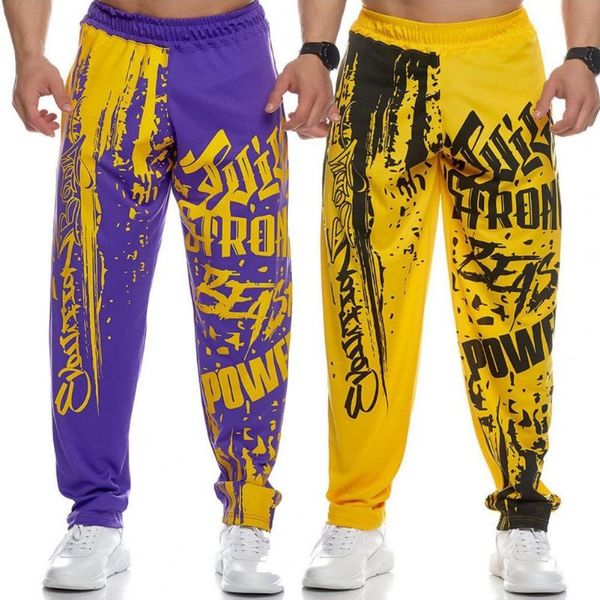 men's pants fitness great print hip-hop style jogging sports autumn sweatpants soft for daily wear, Black
men's pants fitness great print hip-hop style jogging sports autumn sweatpants soft for daily wear, Black