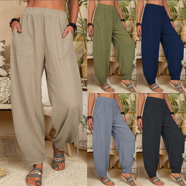 casual pockets elastic waist womens pant solid loose long trousers harem sweatpant plus size, Black;white
casual pockets elastic waist womens pant solid loose long trousers harem sweatpant plus size, Black;white