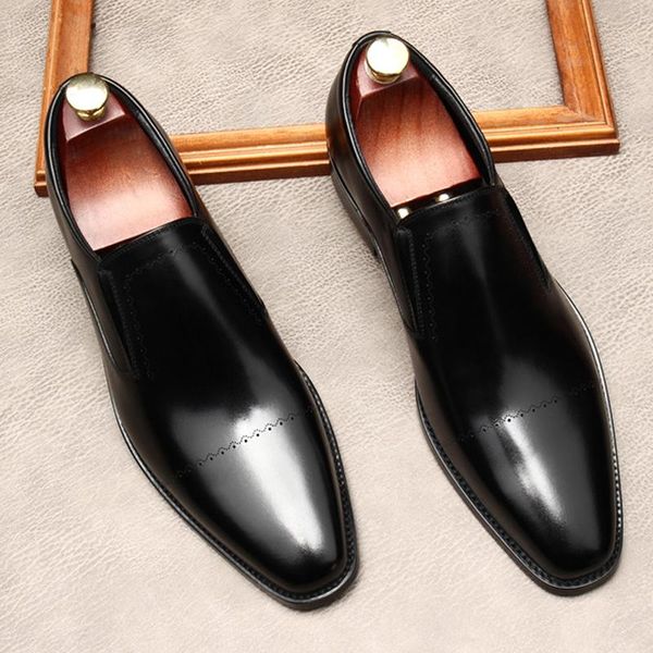 dress shoes arrivals mens fashion loafers genuine leather black chocolate wedding party man casual business men
dress shoes arrivals mens fashion loafers genuine leather black chocolate wedding party man casual business men