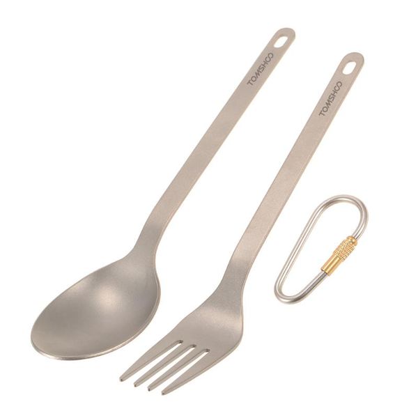 camp kitchen tomshoo titanium tableware dinner frok spoon cutlery set flatware with carabiner storage sack for home outdoor camping
camp kitchen tomshoo titanium tableware dinner frok spoon cutlery set flatware with carabiner storage sack for home outdoor camping