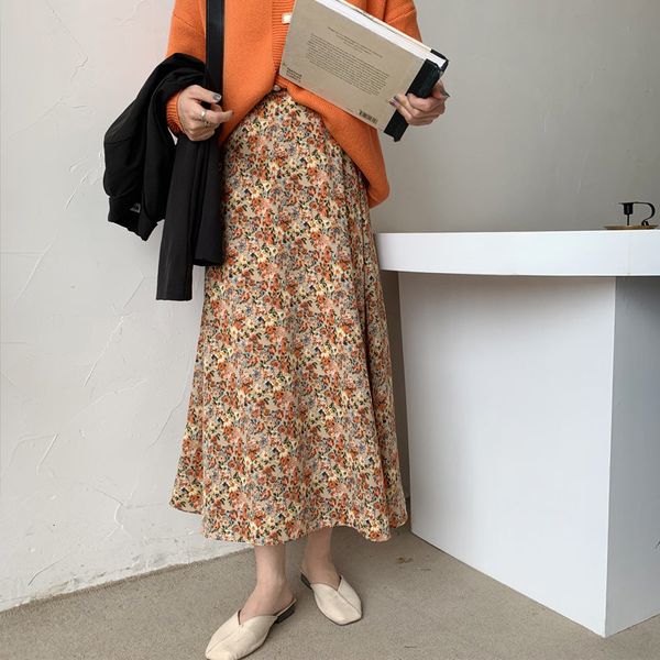 skirts spring high waist students elegant print floral a-line women chic elastic-waist summer long female skirt, Black
skirts spring high waist students elegant print floral a-line women chic elastic-waist summer long female skirt, Black