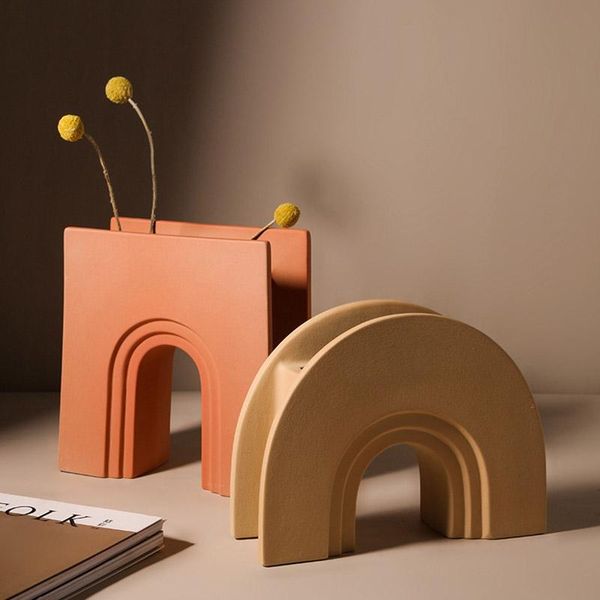 vases nordic style art geometry arch flower vase morandi ceramic creative contracted sample house porch deskhome decor lc
vases nordic style art geometry arch flower vase morandi ceramic creative contracted sample house porch deskhome decor lc