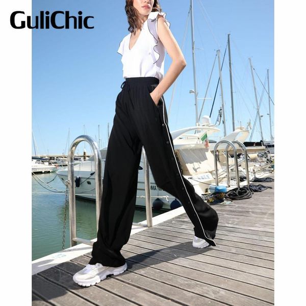 women's two piece pants 6.17 high end quality v-neck cotton t-shirt or waist split wide leg casual fashion set women, White
women's two piece pants 6.17 high end quality v-neck cotton t-shirt or waist split wide leg casual fashion set women, White