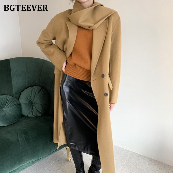 women's wool & blends bgteever stylish notched collar women overcoats casual loose single-breasted long blend coats femme 2021 winter w, Black
women's wool & blends bgteever stylish notched collar women overcoats casual loose single-breasted long blend coats femme 2021 winter w, Black