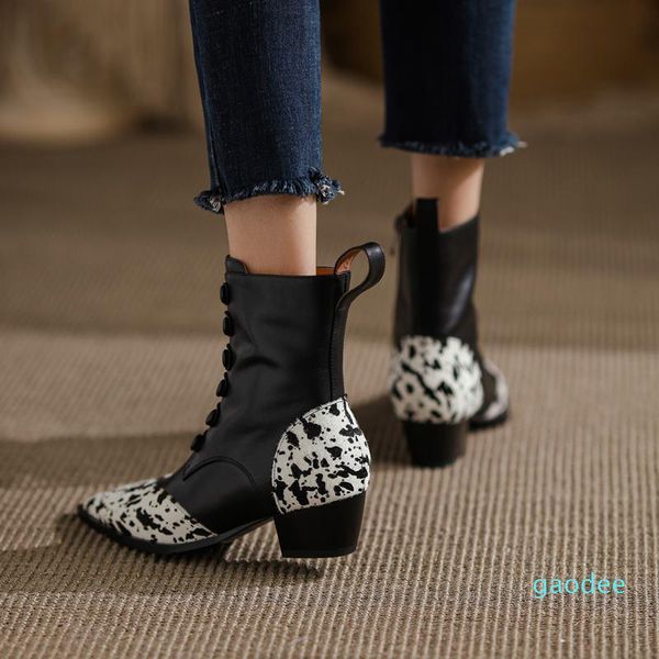 boots size 33-43 pointed toe spotted horse hair + genuine leather women high heel fashion girls ankle, Black
boots size 33-43 pointed toe spotted horse hair + genuine leather women high heel fashion girls ankle, Black