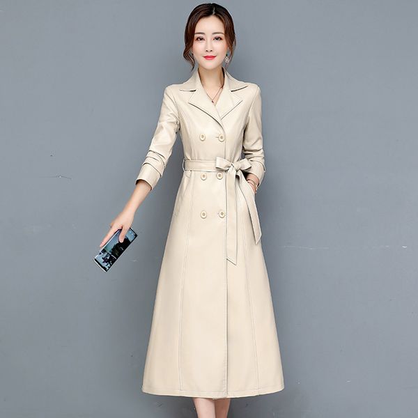 women's trench coats women sheepskin coat autumn winter fashion keep warm long jacket genuine leather overcoat suede outerwear fem, Tan;black
women's trench coats women sheepskin coat autumn winter fashion keep warm long jacket genuine leather overcoat suede outerwear fem, Tan;black