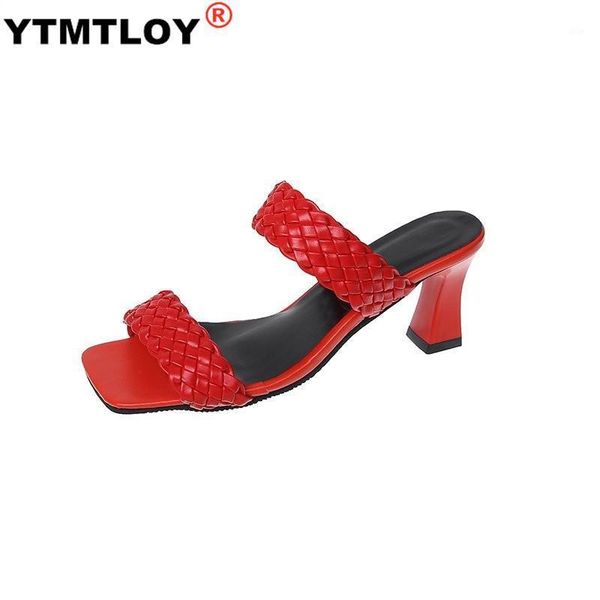 slippers summer square high heels women toe sandals ladies pu leather plaid outside female fashion woman shoes mules1, Black
slippers summer square high heels women toe sandals ladies pu leather plaid outside female fashion woman shoes mules1, Black