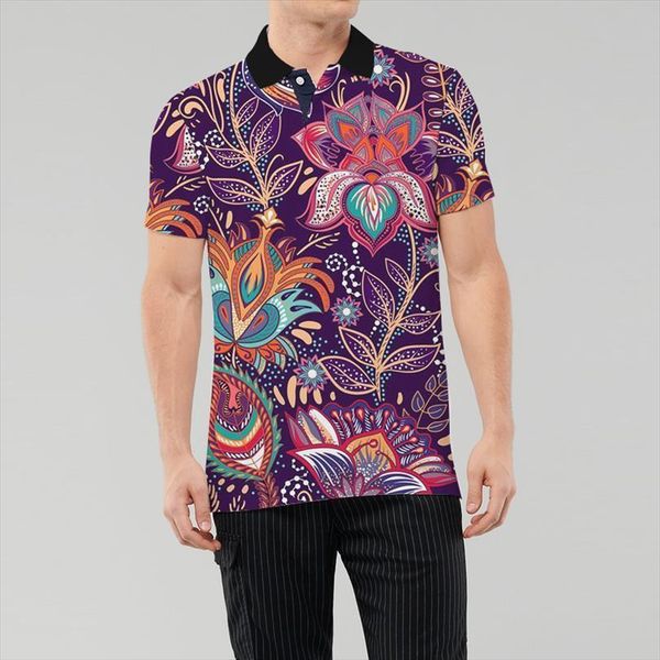 retro designs of flowers men polo and birds bright purple color design customized logo shirt, White;black
retro designs of flowers men polo and birds bright purple color design customized logo shirt, White;black