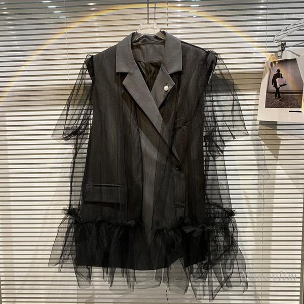 summer fashion mesh outer lining design beaded short sleeve suit blazer coat lady streetwear loose women's suits & blazers, White;black
summer fashion mesh outer lining design beaded short sleeve suit blazer coat lady streetwear loose women's suits & blazers, White;black