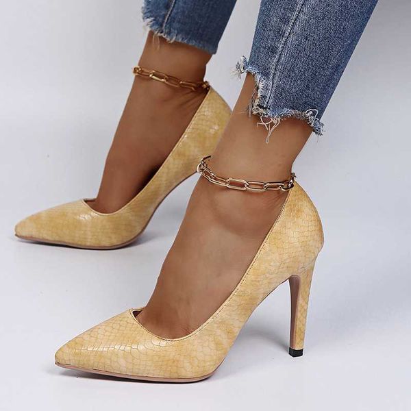 dress shoes style snakeskin surface women summer pumps high heels pointed toe slip-on concise party office, Black
dress shoes style snakeskin surface women summer pumps high heels pointed toe slip-on concise party office, Black