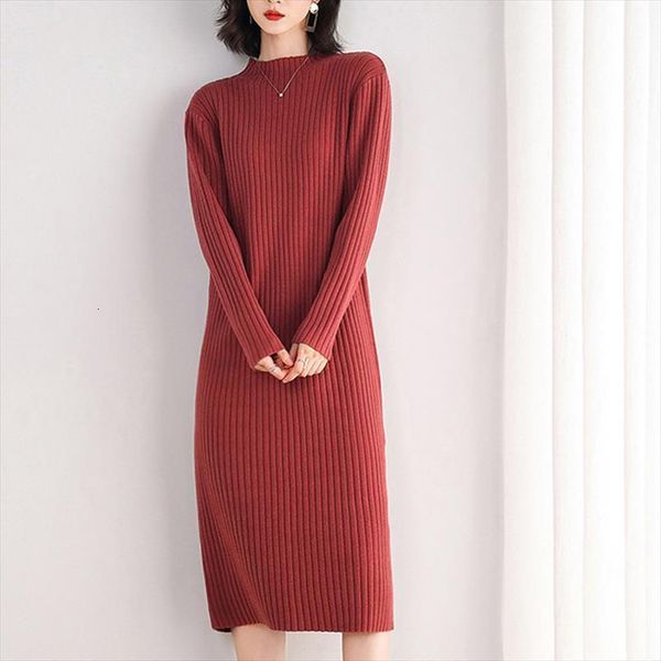 sweater knee length women dress solid color o neck pullover thick autumn and winter brief red pink black, Black;gray
sweater knee length women dress solid color o neck pullover thick autumn and winter brief red pink black, Black;gray