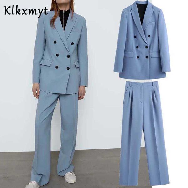 klkxmyt za vintage 2 piece set women blazer suit double-breasted long sleeve jacket female office straight pants sets 210527, White;black
klkxmyt za vintage 2 piece set women blazer suit double-breasted long sleeve jacket female office straight pants sets 210527, White;black