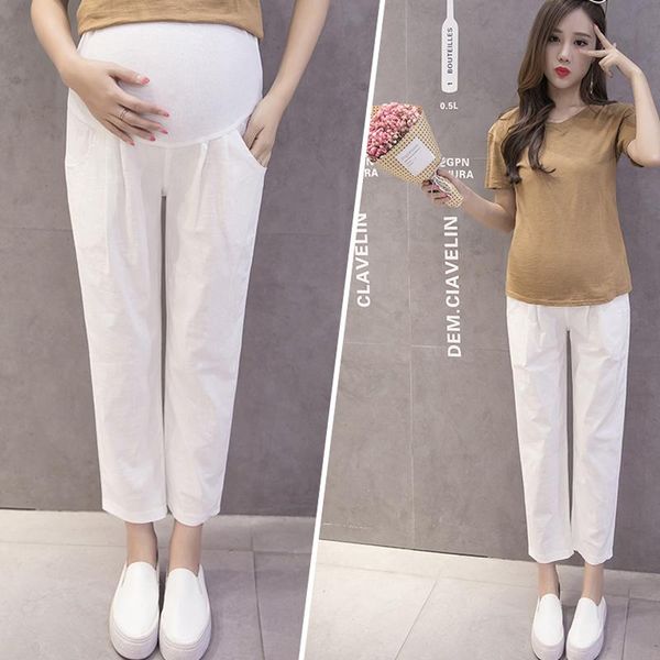 maternity bottoms pants pregnancy clothes causal linen trousers for pregnant women harem wearclothing 2021 spring summer, White
maternity bottoms pants pregnancy clothes causal linen trousers for pregnant women harem wearclothing 2021 spring summer, White