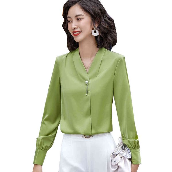 women's blouses & shirts fashion v-neck silk blouse for office ladies green white women classic plus size formal business
women's blouses & shirts fashion v-neck silk blouse for office ladies green white women classic plus size formal business