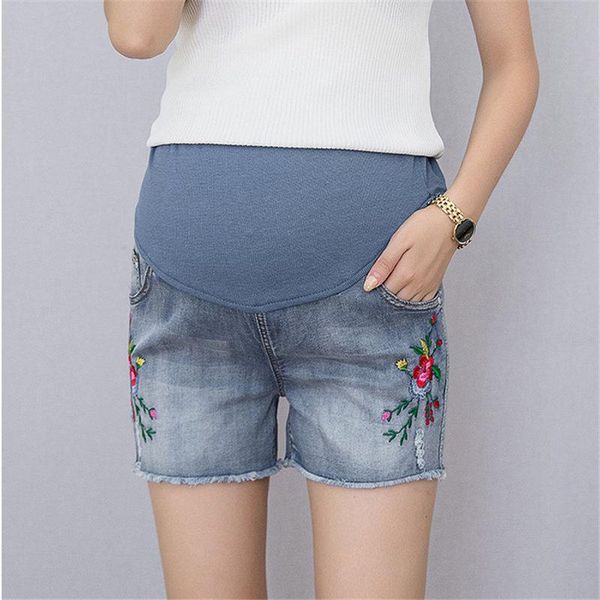 maternity bottoms hzirip embroidery pregnancy care belly 2021 fashion pregnant clothes women short pants denim shorts, White
maternity bottoms hzirip embroidery pregnancy care belly 2021 fashion pregnant clothes women short pants denim shorts, White