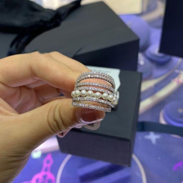 cluster rings fashion white multi-circle circle finger ring with pearl 5a cubic zirconia female jewelry, Golden;silver
cluster rings fashion white multi-circle circle finger ring with pearl 5a cubic zirconia female jewelry, Golden;silver