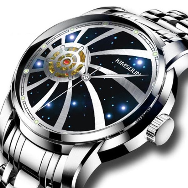 wristwatches kimsdun men's automatic mechanical wristwatch skeleton starry dial male birthday gift clock montre drop, Slivery;brown
wristwatches kimsdun men's automatic mechanical wristwatch skeleton starry dial male birthday gift clock montre drop, Slivery;brown
