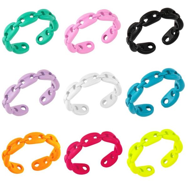 cluster rings eyika trendy hand-painted candy color enamel geometric link chain open for women multicolor stackable finger jewelry, Golden;silver
cluster rings eyika trendy hand-painted candy color enamel geometric link chain open for women multicolor stackable finger jewelry, Golden;silver
