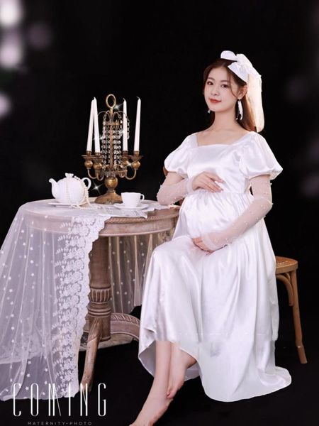 shoulderless maternity dresses long women pregnancy pography prop maxi gown dress for pregnant po shoot, White
shoulderless maternity dresses long women pregnancy pography prop maxi gown dress for pregnant po shoot, White