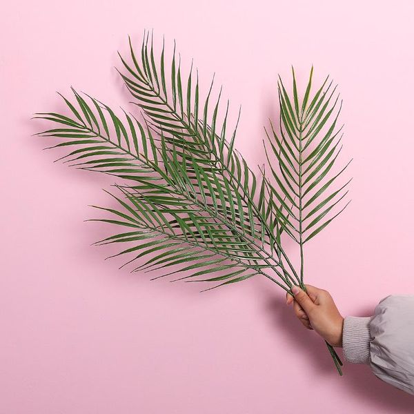 decorative flowers & wreaths 70cm 3fork tropical fake palm tree bouquet artificial leaves branch large green false plant plastic leaf for ha
decorative flowers & wreaths 70cm 3fork tropical fake palm tree bouquet artificial leaves branch large green false plant plastic leaf for ha