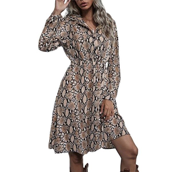 casual dresses women's button front shirt dress, long sleeve lapel snakeskin print midi dress, Black;gray
casual dresses women's button front shirt dress, long sleeve lapel snakeskin print midi dress, Black;gray